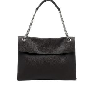 Orciani Black Venus Soft Midi Shoulder Bag
