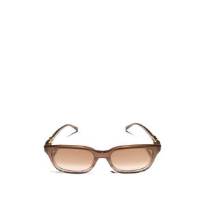 Gucci White Rectangular-Frame Sunglasses