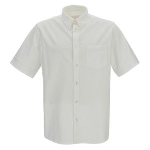 A.P.C. White Short-Sleeved Button-Up Shirt for men