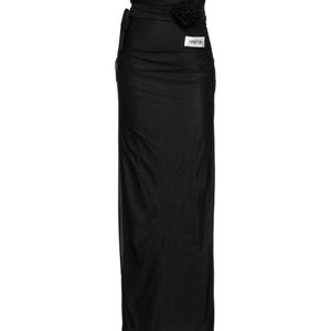 Dolce & Gabbana Black Slim-Fit Stretch Midi Skirt