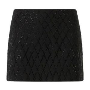Pinko Black Embellished Miniskirt