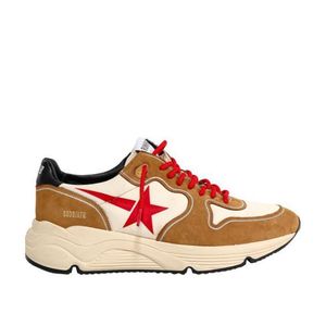 Golden Goose Deluxe Brand Pink Running Sole Suede Sneakers for men