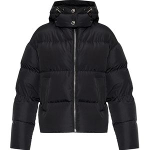 Versace Blue Hooded Down Jacket