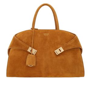 Ferragamo Brown Ferragamo Hug Medium Handbag