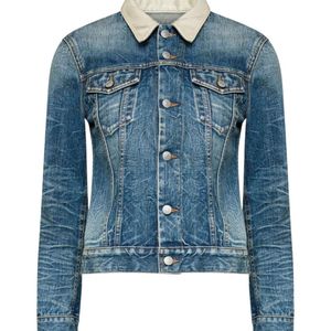 MM6 by Maison Margiela Blue Denim Cropped Jacket
