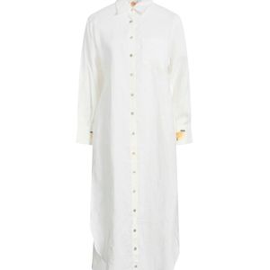 Farm Rio White Long-Sleeved Dress