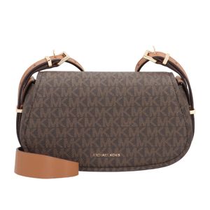 MICHAEL Michael Kors Brown Lydia Monogram Shoulder Bag