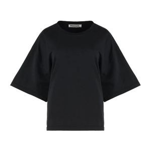 DARKPARK Black Crew Neck Pleated T-Shirt