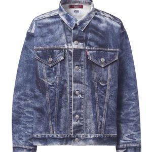 Junya Watanabe Blue X Levi's Button-Down Denim Jacket for men