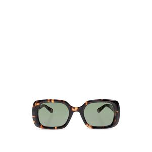 Chloé Green Chloé Eyewear Rectangular Frame Sunglasses