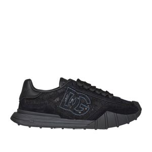 Dolce & Gabbana Black Dg Logo Detailed Sneakers