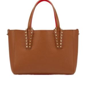 Christian Louboutin Brown Studded Small Shoulder Bag
