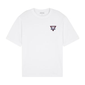 Maison Kitsuné White Maison Kitsuné Surf Collage Printed Crewneck T-Shirt for men