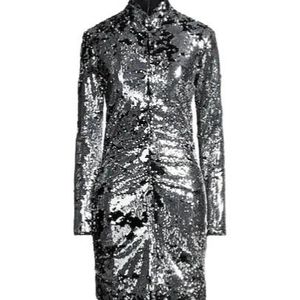 Isabel Marant Grey Sequin Dresses