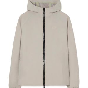 Burberry Grey Nylon Clapton Hooded Jacket for men