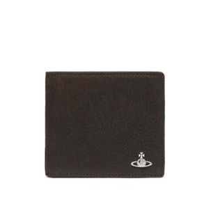 Vivienne Westwood Black Orb Plaque Bi-Fold Wallet