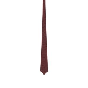 Saint Laurent White Micro Dot Silk Tie for men