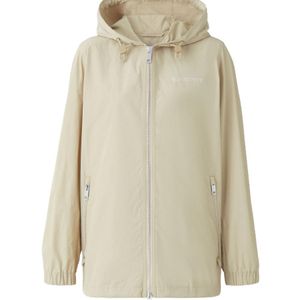 Burberry Natural Horseferry Square-Print Hooded Jacket