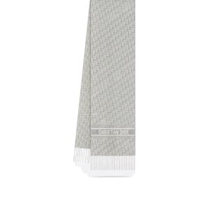 Dior White Oblique Natte Scarf