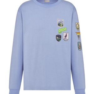 Dior Blue Mountain Long-Sleeved T-Shirt, Relaxed Fit for men