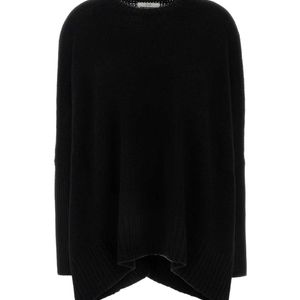 Co. Black Asymmetric Knit Top
