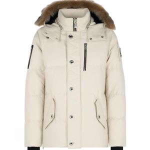 Moose Knuckles Natural Removable-Hood Quilted Coat for men