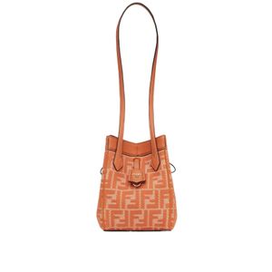 Fendi White Origami Ff Jacquard Mini Shoulder Bag