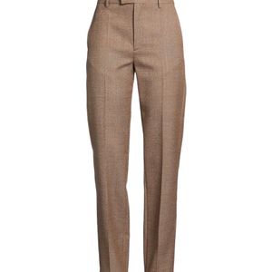 MM6 by Maison Margiela Natural High-Waisted Slim-Fit Dress Pants