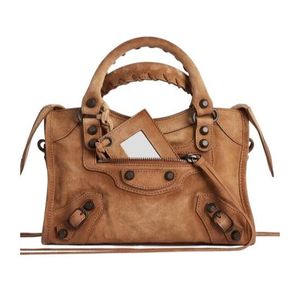 Balenciaga Brown Le City Mini Shoulder Bag