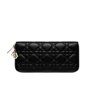 Dior Black Lady Voyageur Wallet