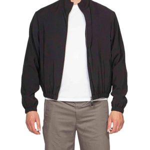 Emporio Armani Grey Zip-Up Bomber Jacket for men