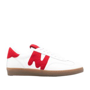 MSGM Red Leather Sneakers