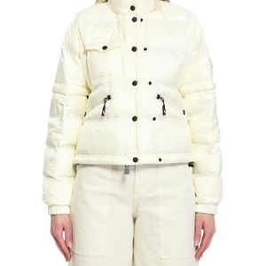 Moncler White Grenoble Day Namic Drawstring Hem Puffer Jacket