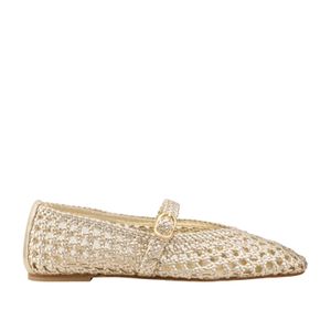 Stuart Weitzman Natural Prim Knits Mary Jane Shoes
