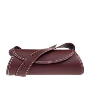 Jil Sander Purple Cannolo Small Shoulder Bag