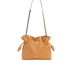 Loewe White Flamenco Medium Clutch Bag