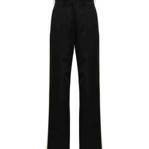 Palm Angels Black Cotton Trousers
