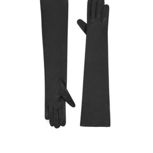 Dries Van Noten Black Long Barrel Gloves