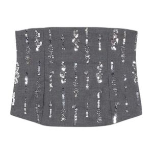 iBlues Grey Corset Top
