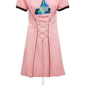 Cormio Pink Josefine Crewneck Mini Dress