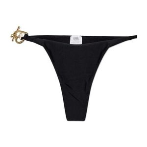 Moschino Black Logo Bikini Bottoms