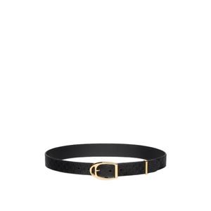 Gucci White Belt With Stirrup Buckle
