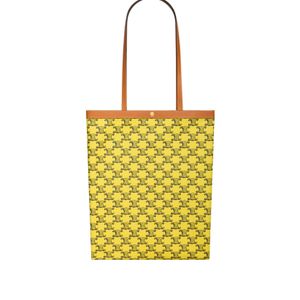 Céline Yellow Medium Flat Shopper
