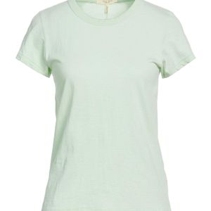 Rag & Bone Green Simple Solid Basic Tee