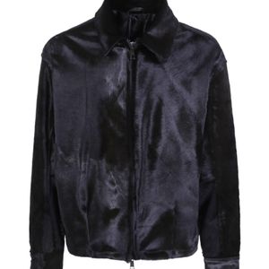 Giorgio Brato Black Horse Hair Jacket for men