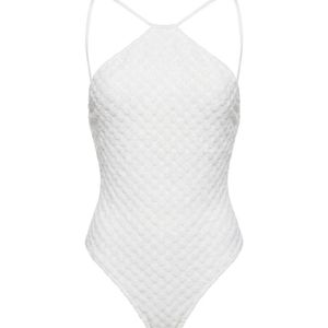 Missoni White Open-Back Swimsuit