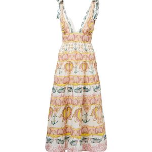 Farm Rio Metallic Sleeveless Dress