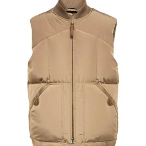 Tom Ford Natural Zipper Cotton Vest for men