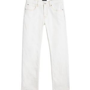 7 For All Mankind White Straight-Leg Jeans for men