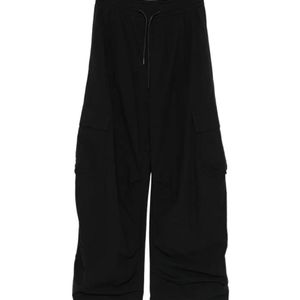 Juun.J Black Drawstring Casual Pants for men